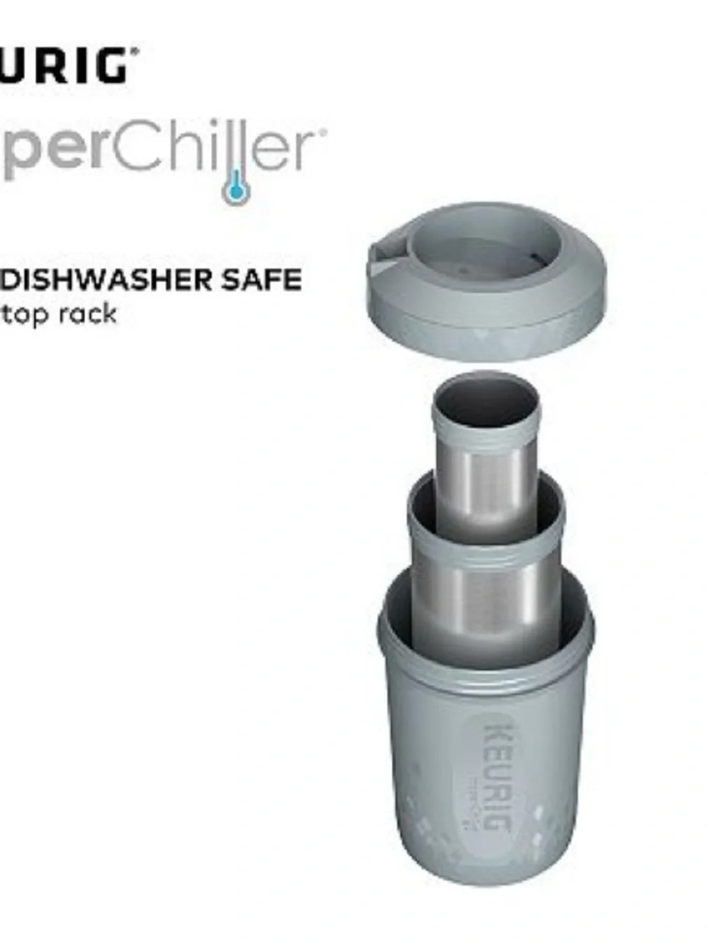 NEW Keurig HyperChiller Rapid Coffee Chiller - Light Gray